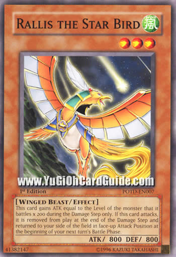 Yu-Gi-Oh Card: Rallis the Star Bird