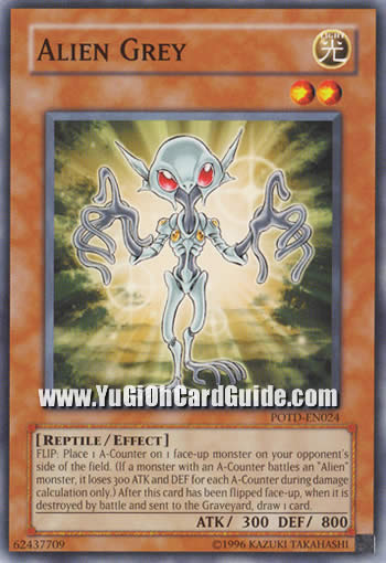 Yu-Gi-Oh Card: Alien Grey