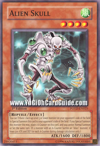 Yu-Gi-Oh Card: Alien Skull