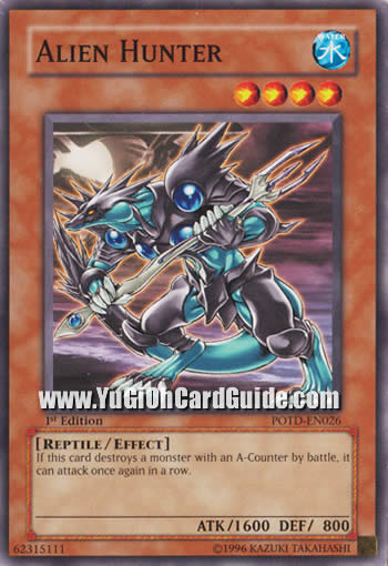 Yu-Gi-Oh Card: Alien Hunter