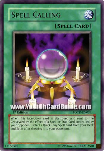 Yu-Gi-Oh Card: Spell Calling