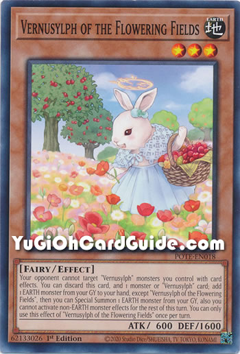 Yu-Gi-Oh Card: Vernusylph of the Flowering Fields