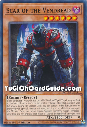 Yu-Gi-Oh Card: Scar of the Vendread