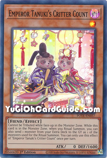 Yu-Gi-Oh Card: Emperor Tanuki's Critter Count