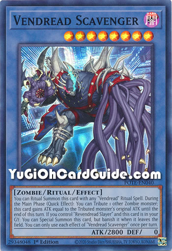 Yu-Gi-Oh Card: Vendread Scavenger