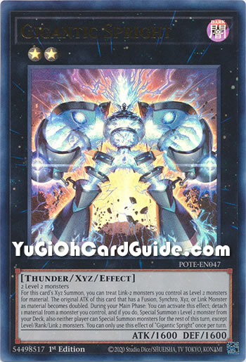 Yu-Gi-Oh Card: Gigantic Spright