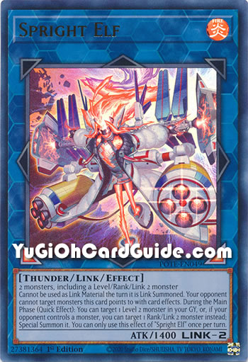 Yu-Gi-Oh Card: Spright Elf