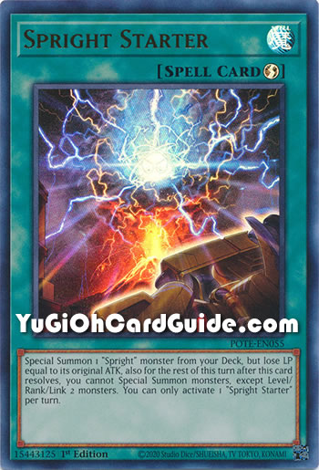 Yu-Gi-Oh Card: Spright Starter