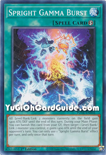 Yu-Gi-Oh Card: Spright Gamma Burst