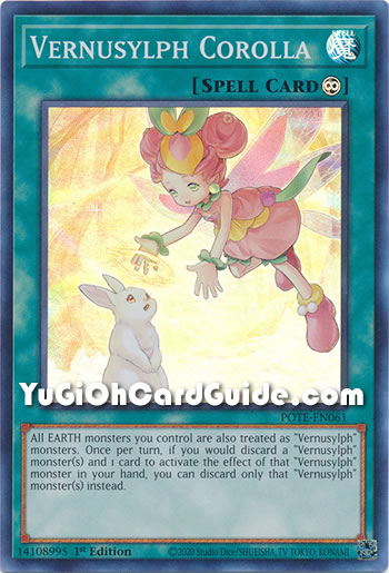 Yu-Gi-Oh Card: Vernusylph Corolla