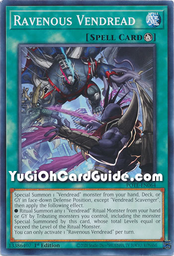 Yu-Gi-Oh Card: Ravenous Vendread