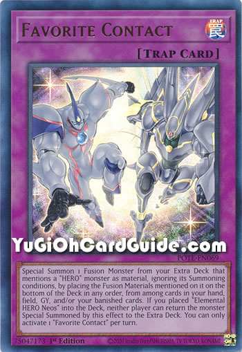 Yu-Gi-Oh Card: Favorite Contact