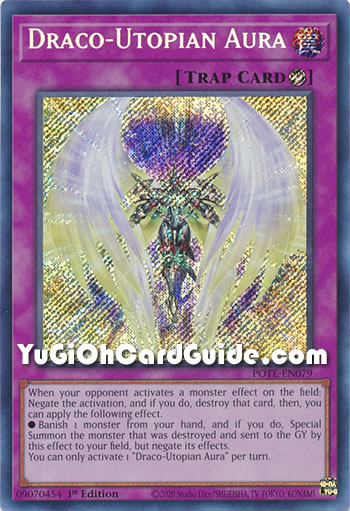 Yu-Gi-Oh Card: Draco-Utopian Aura
