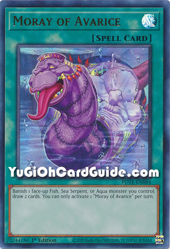 Yu-Gi-Oh Card: Moray of Avarice