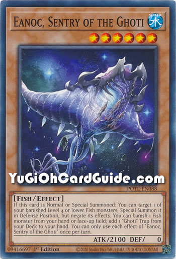 Yu-Gi-Oh Card: Eanoc, Sentry of the Ghoti