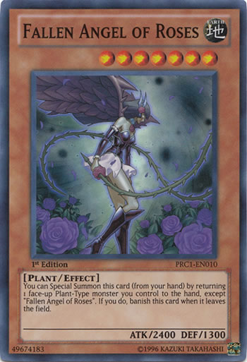 Yu-Gi-Oh Card: Fallen Angel of Roses