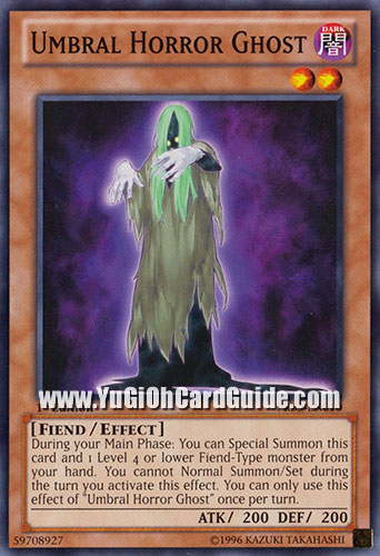 Yu-Gi-Oh Card: Umbral Horror Ghost