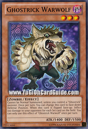 Yu-Gi-Oh Card: Ghostrick Warwolf