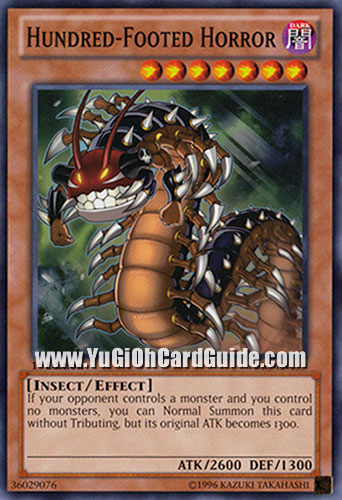 Yu-Gi-Oh Card: Hundred-Footed Horror