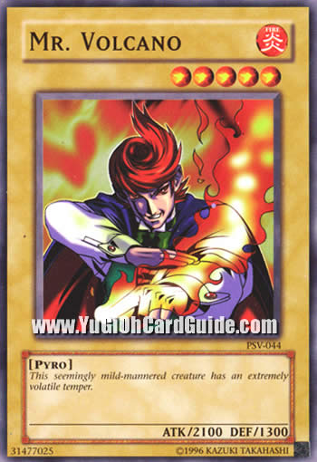 Yu-Gi-Oh Card: Mr. Volcano