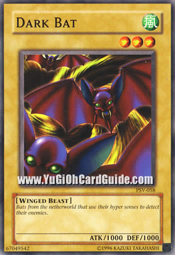 Yu-Gi-Oh Card: Dark Bat