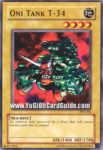 Yu-Gi-Oh Card: Oni Tank T-34