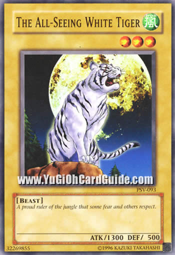 Yu-Gi-Oh Card: The All-Seeing White Tiger