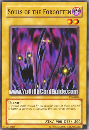 Yu-Gi-Oh Card: Souls of the Forgotten