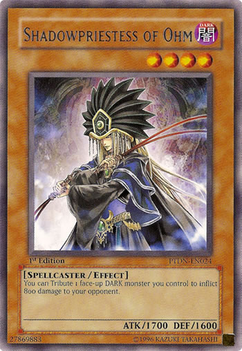 Yu-Gi-Oh Card: Shadowpriestess of Ohm