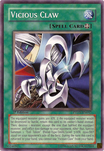 Yu-Gi-Oh Card: Vicious Claw