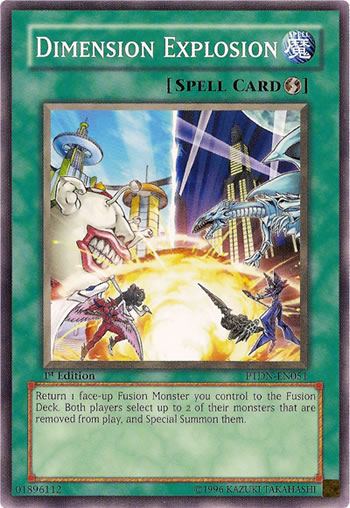 Yu-Gi-Oh Card: Dimension Explosion