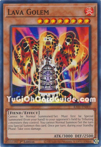 Yu-Gi-Oh Card: Lava Golem