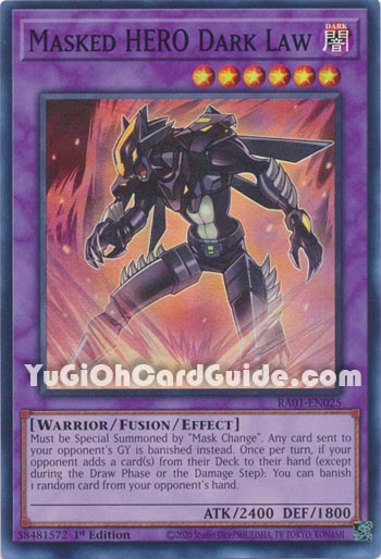 Yu-Gi-Oh Card: Masked HERO Dark Law