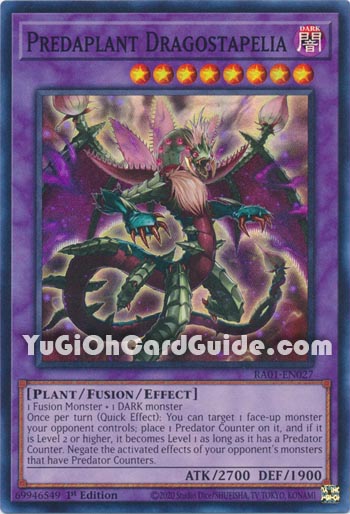 Yu-Gi-Oh Card: Predaplant Dragostapelia