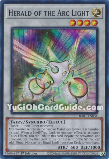 Yu-Gi-Oh Card: Herald of the Arc Light