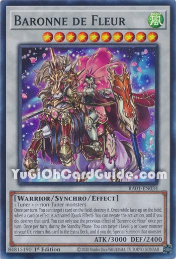 Yu-Gi-Oh Card: Baronne de Fleur