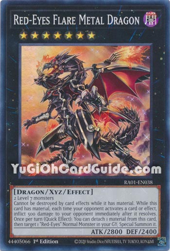 Yu-Gi-Oh Card: Red-Eyes Flare Metal Dragon