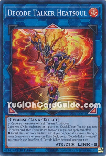 Yu-Gi-Oh Card: Decode Talker Heatsoul