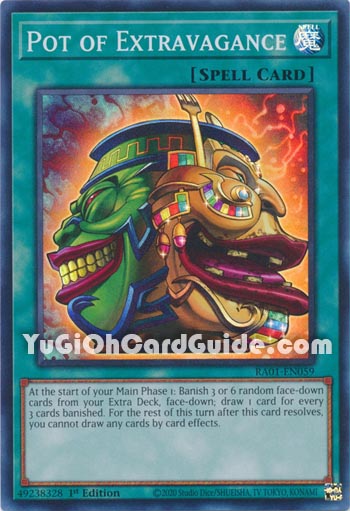 Yu-Gi-Oh Card: Pot of Extravagance