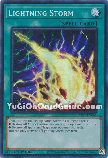 Yu-Gi-Oh Card: Lightning Storm