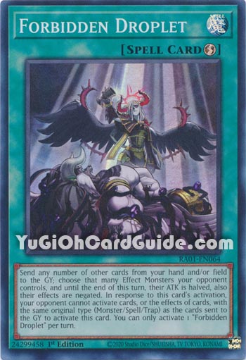 Yu-Gi-Oh Card: Forbidden Droplet