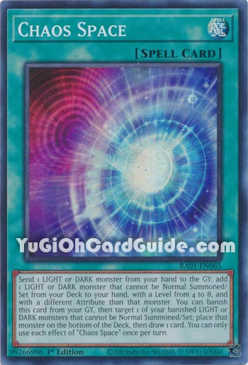 Yu-Gi-Oh Card: Chaos Space