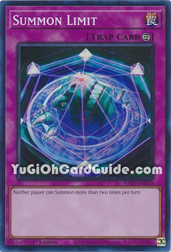 Yu-Gi-Oh Card: Summon Limit