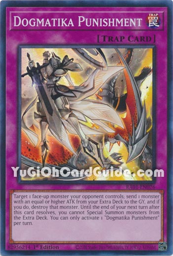 Yu-Gi-Oh Card: Dogmatika Punishment