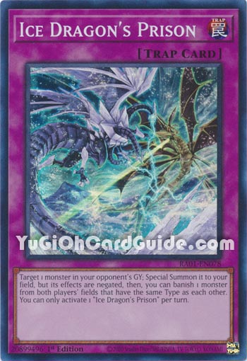 Yu-Gi-Oh Card: Ice Dragon's Prison