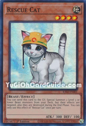Yu-Gi-Oh Card: Rescue Cat