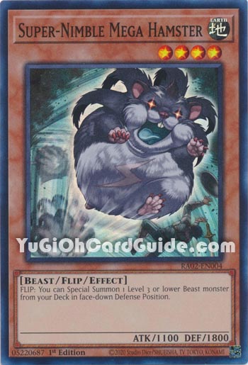 Yu-Gi-Oh Card: Super-Nimble Mega Hamster
