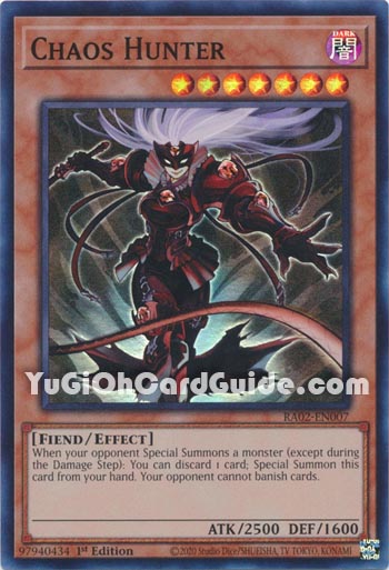 Yu-Gi-Oh Card: Chaos Hunter