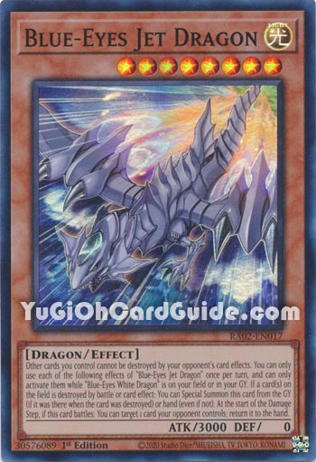 Yu-Gi-Oh Card: Blue-Eyes Jet Dragon