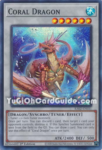 Yu-Gi-Oh Card: Coral Dragon